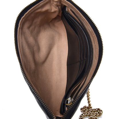 Gucci Calfskin Matelasse Mini GG Marmont Chain Bag Black 5 of 7