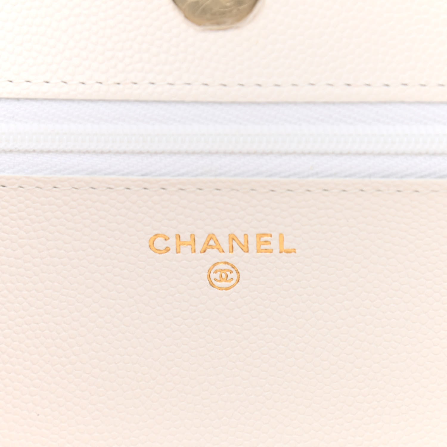 Chanel Caviar Quilted Wallet On Chain WOC White 5 of 11