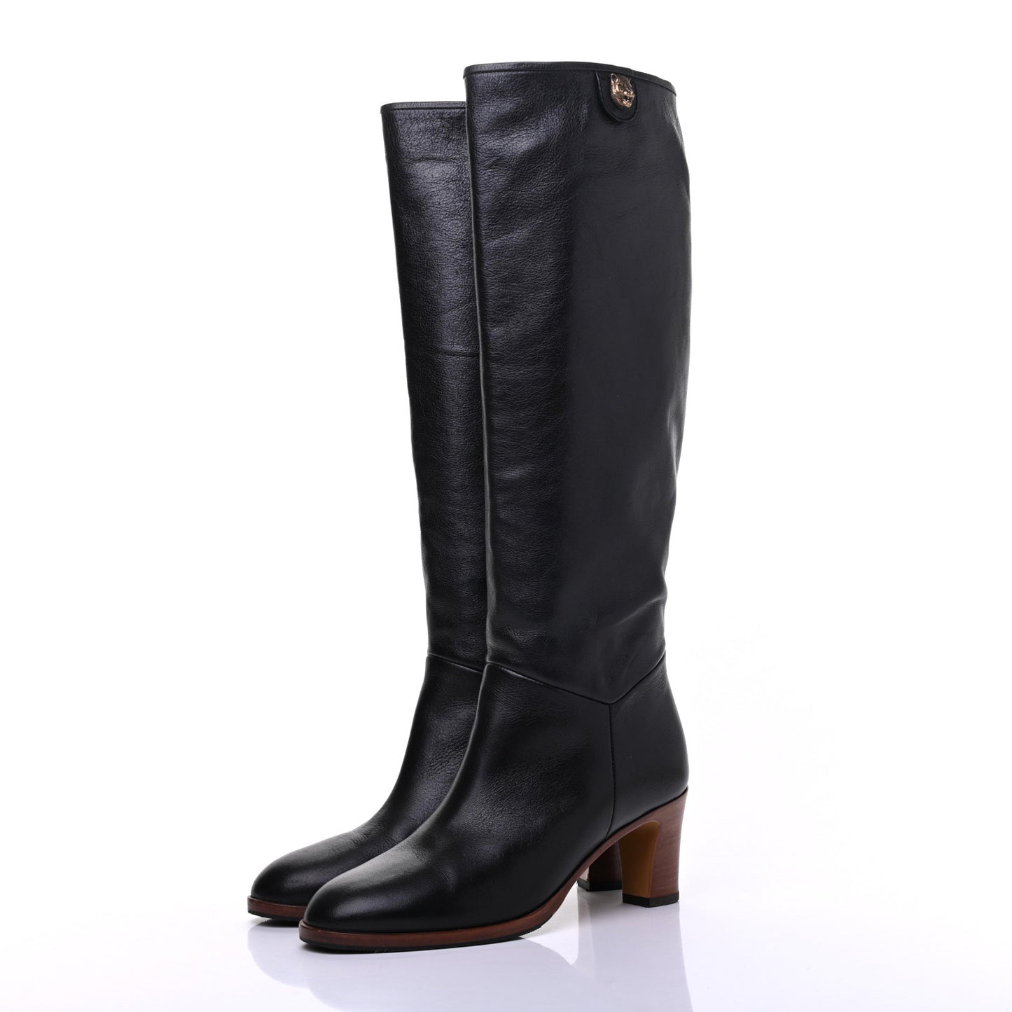 Calfskin Piuma Lux Energy High Boots 36 Black