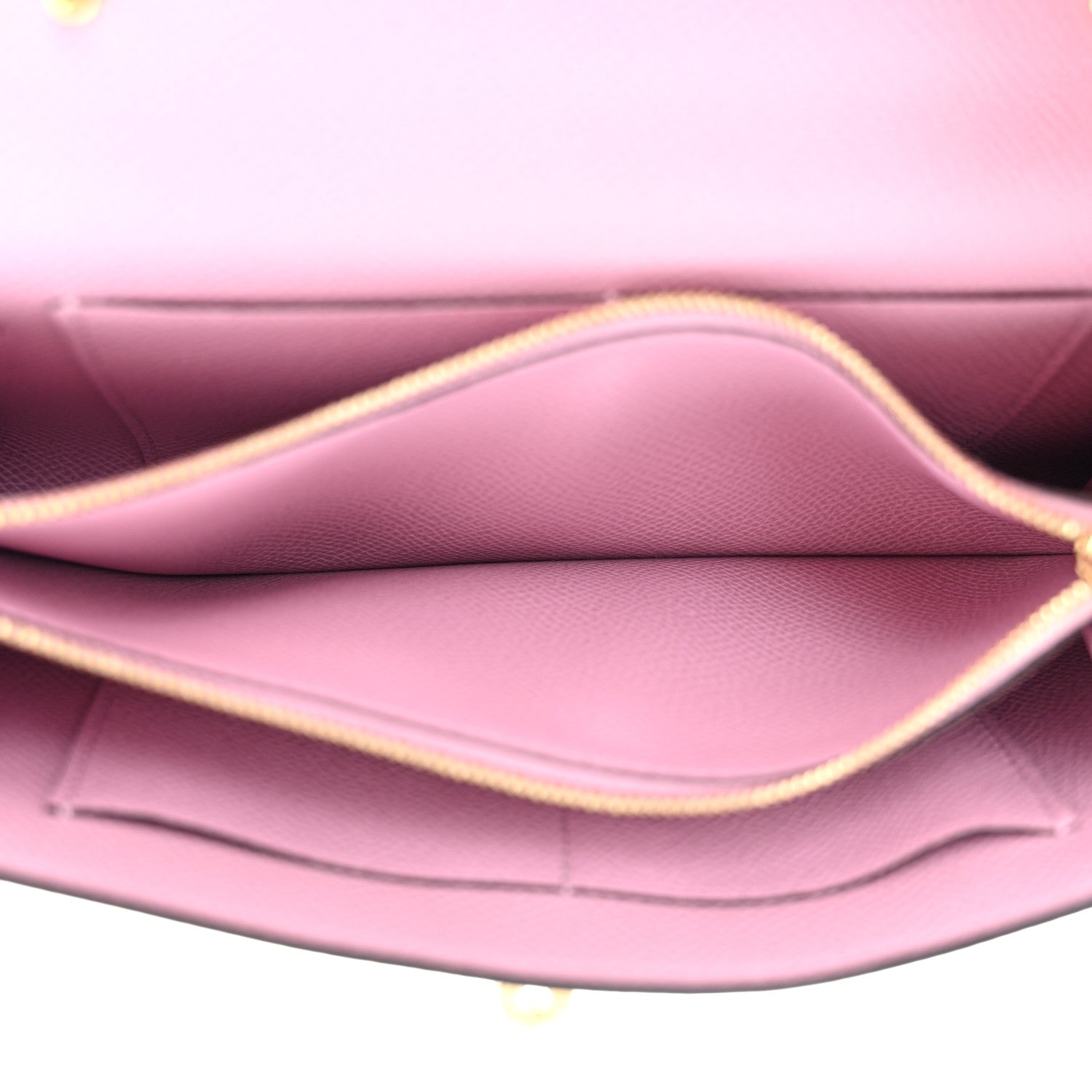 Hermes Epsom Verso Kelly Wallet To Go Chai Mauve Sylvestre 6 of 12