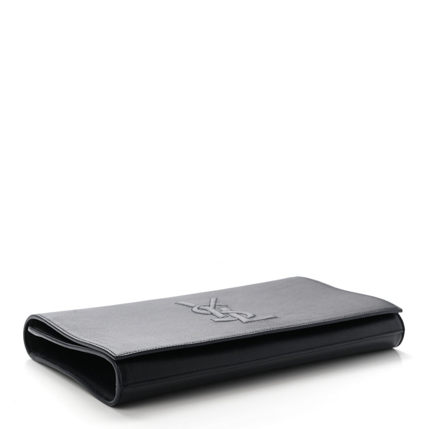 Calfskin Monogram Large Belle De Jour Clutch Black