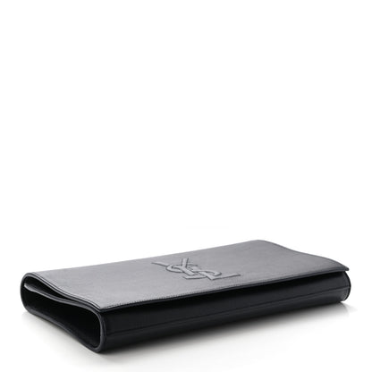 Saint Laurent Calfskin Monogram Large Belle De Jour Clutch Black 3 of 5