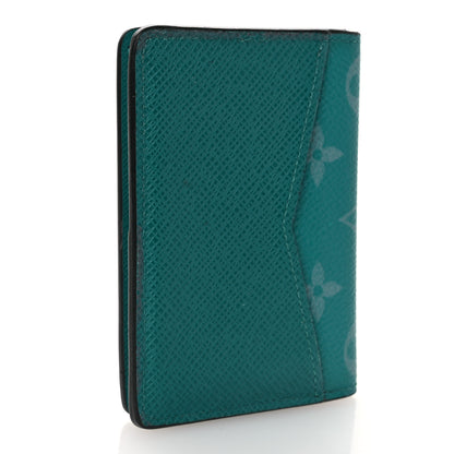 Louis Vuitton Monogram Taiga Pocket Organizer Vert 3 of 9