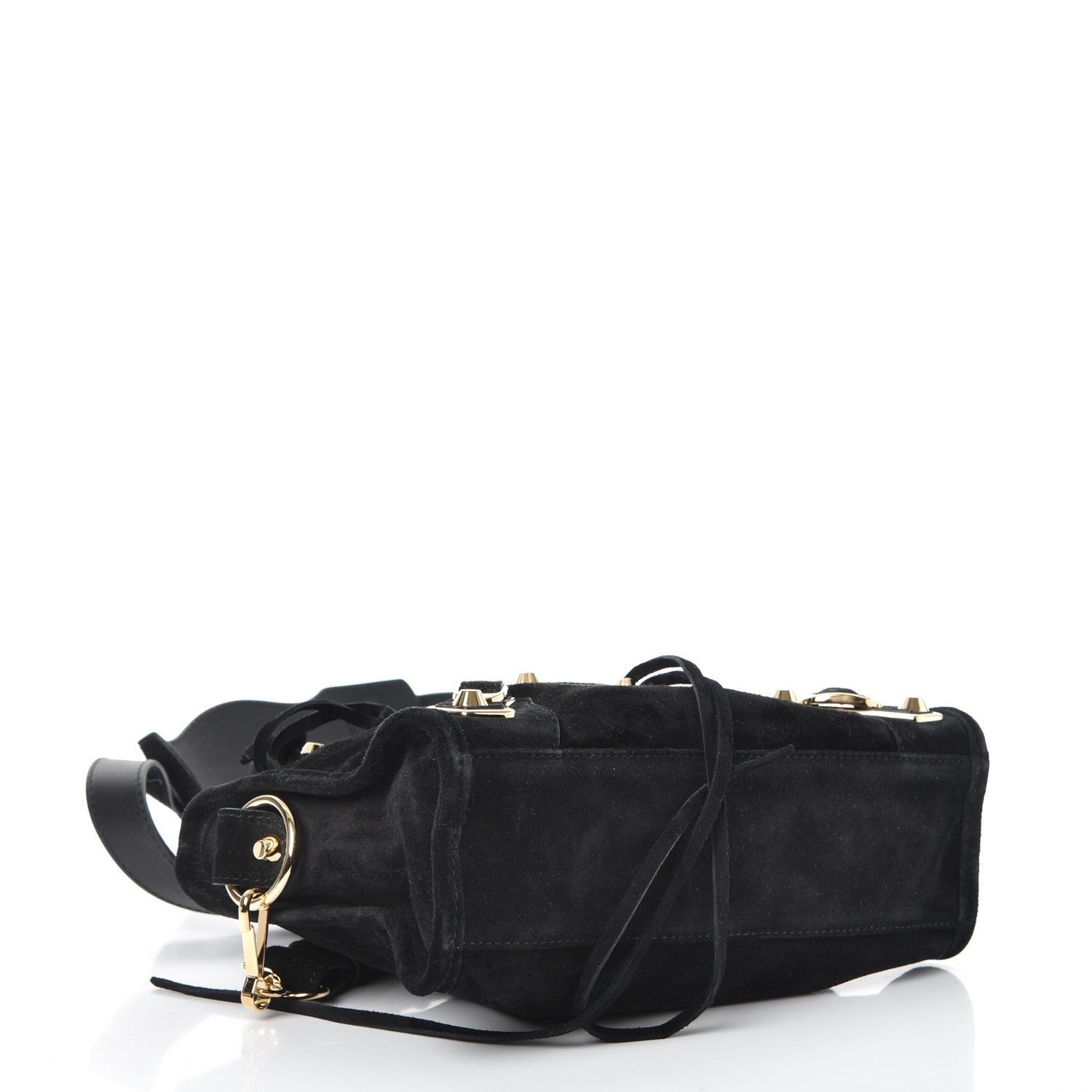Balenciaga Baby Daim Suede Gold Metallic Edge Hardware Mini City Black 4 of 7
