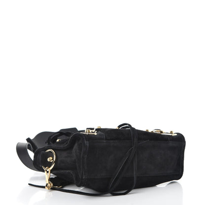 Balenciaga Baby Daim Suede Gold Metallic Edge Hardware Mini City Black 4 of 7