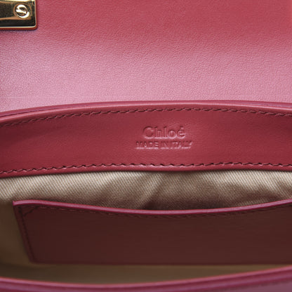 Chloe Shiny Calfskin Suede Mini C Double Carry Scarlet Pink 5 of 8