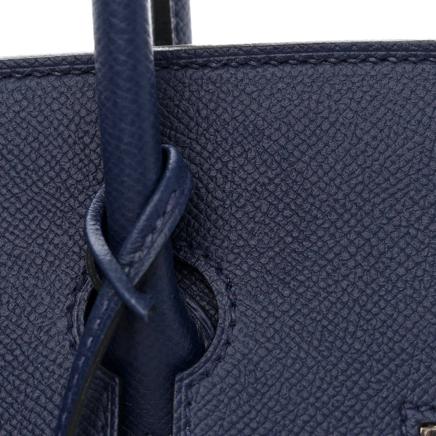 Hermes Epsom Horseshoe Birkin 35 Bleu Saphir 12 of 13