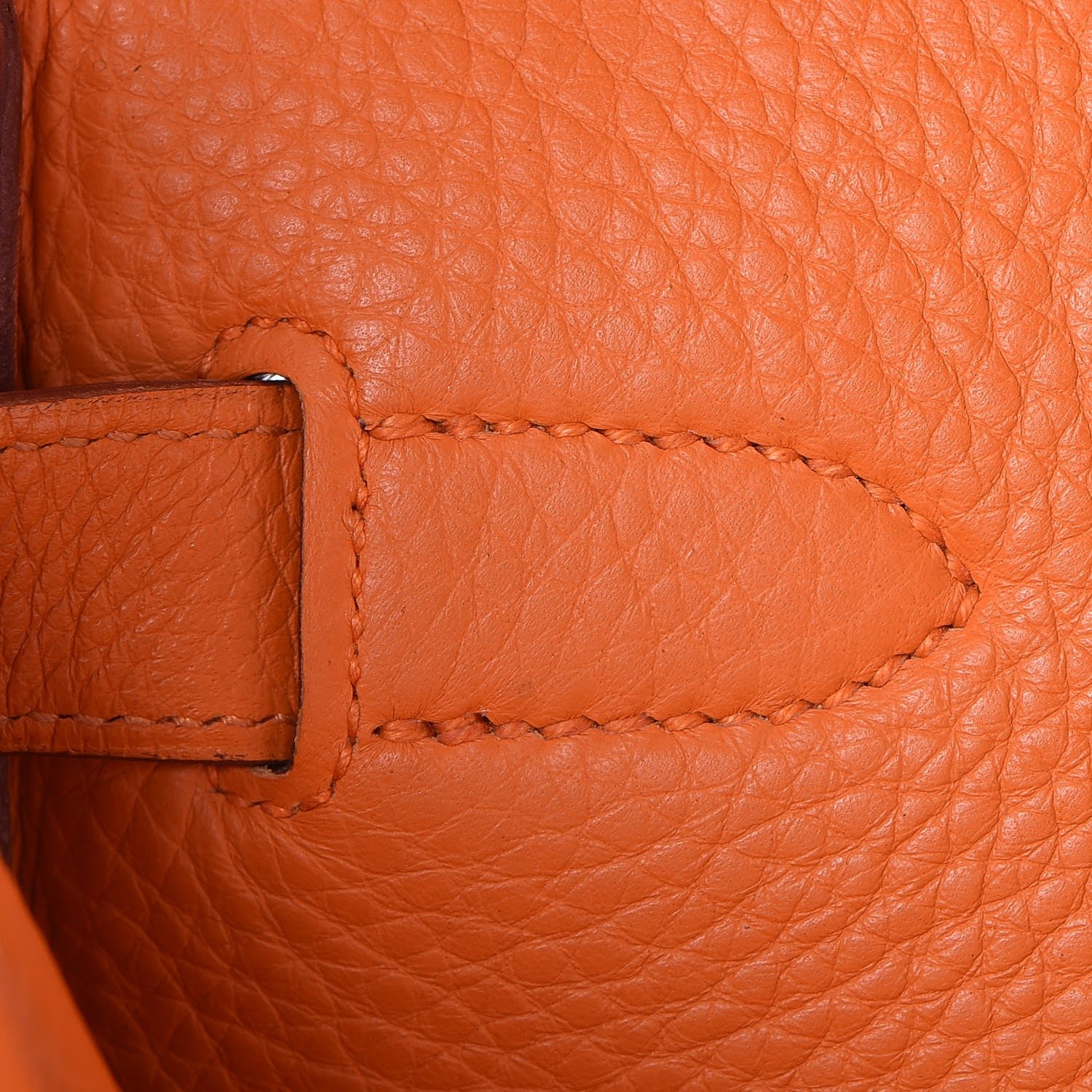 Hermes Taurillon Clemence HAC Birkin 40 Orange 16 of 33
