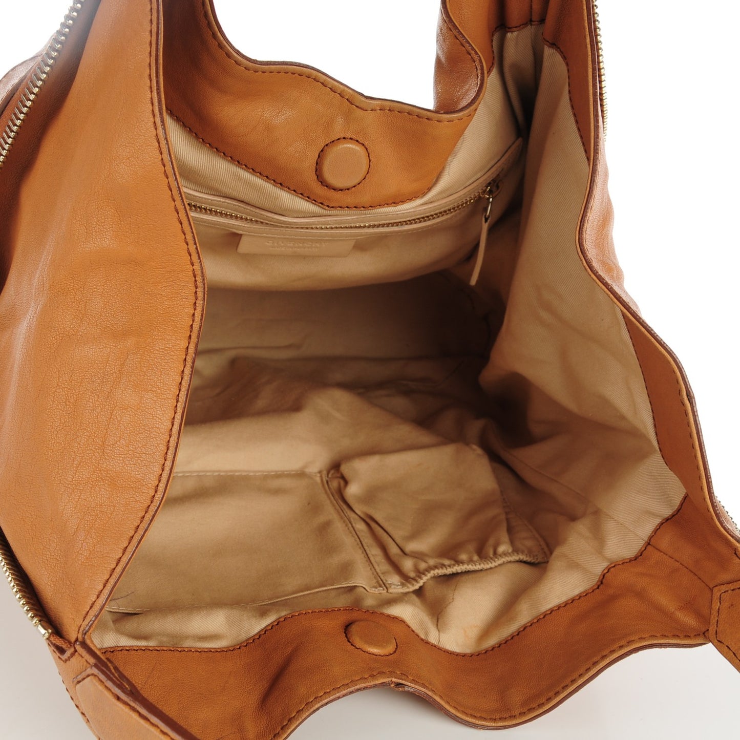 Lambskin Tinhan Shopper Camel