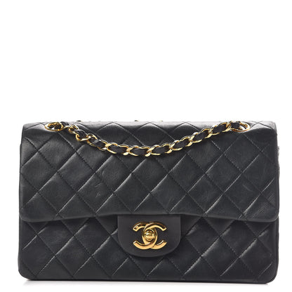 Chanel Lambskin Quilted Small Double Flap Black 1 of 17