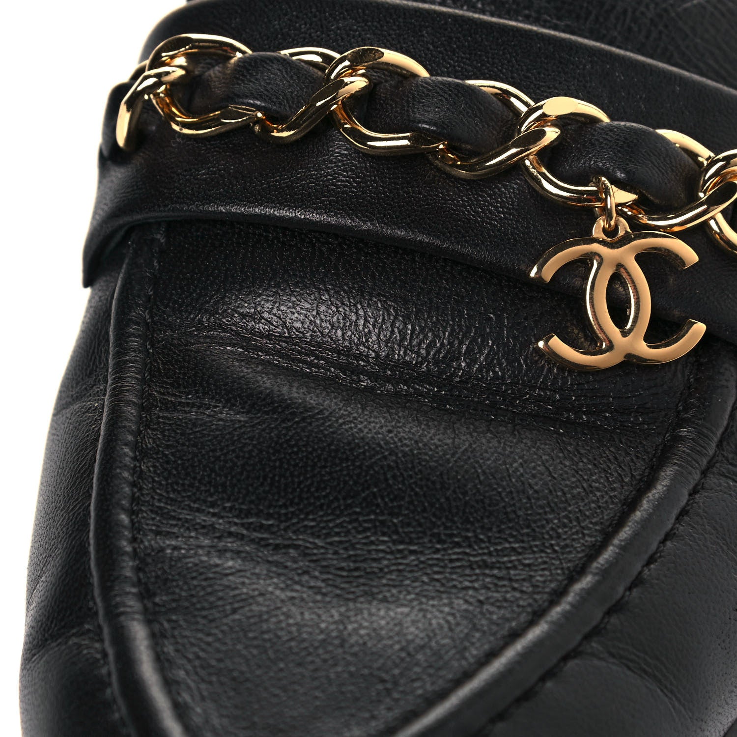 Chanel Lambskin Chain CC Mules 40 Black 8 of 9