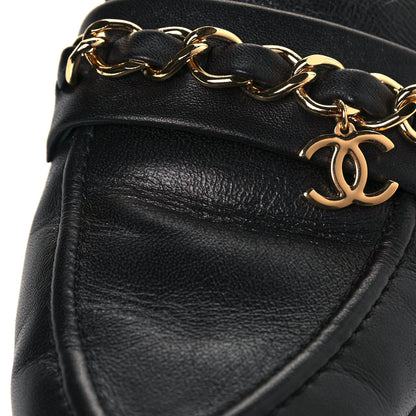 Chanel Lambskin Chain CC Mules 40 Black 8 of 9