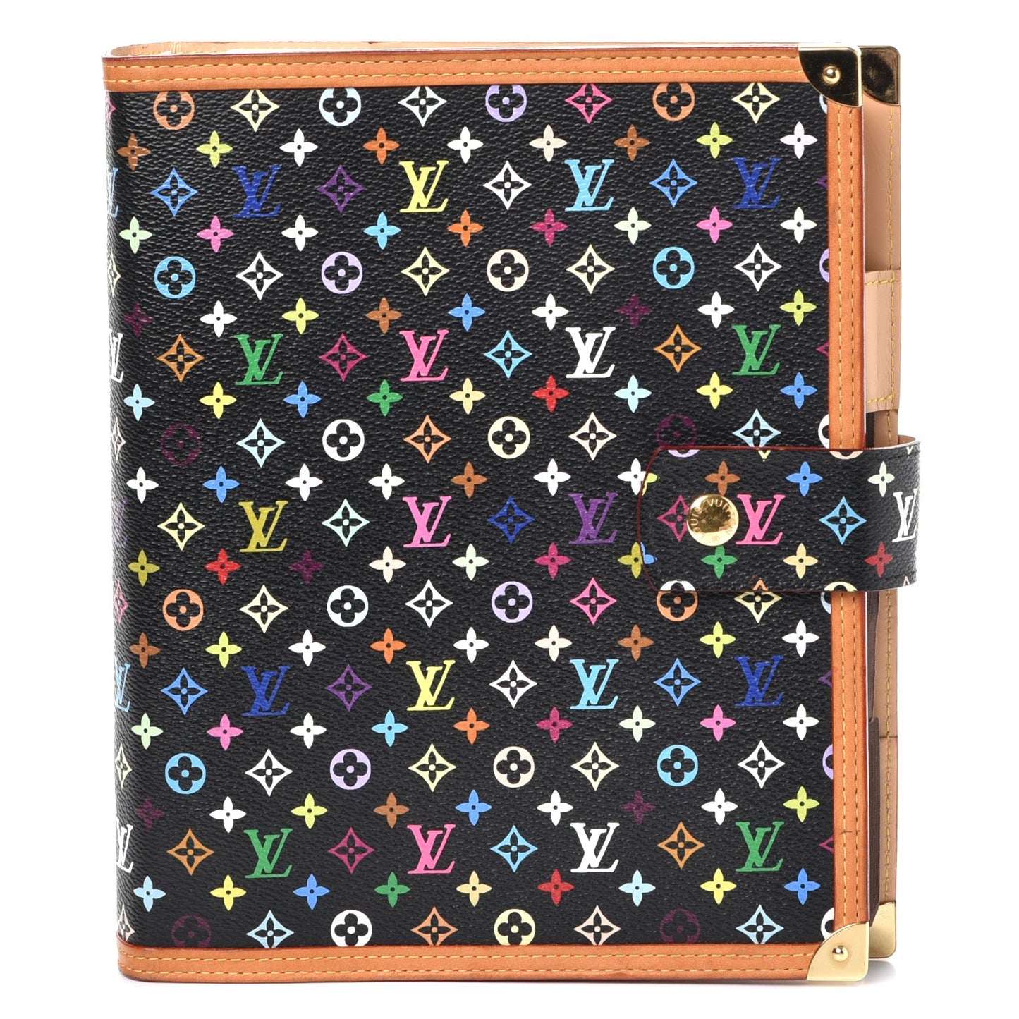 Monogram Multicolor Large Ring Agenda Black