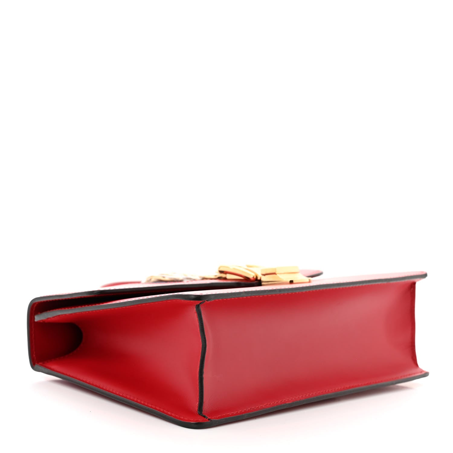 Gucci Calfskin Small Sylvie Shoulder Bag Hibiscus Red 3 of 10