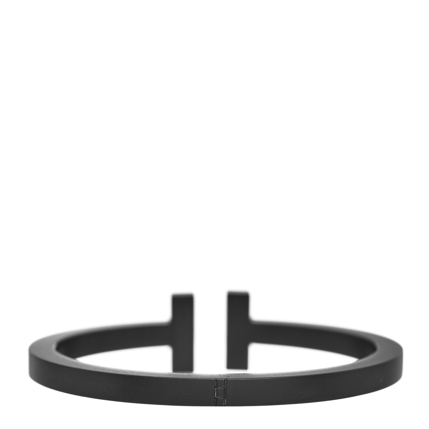 Black-Coated Stainless Steel T Square Bracelet