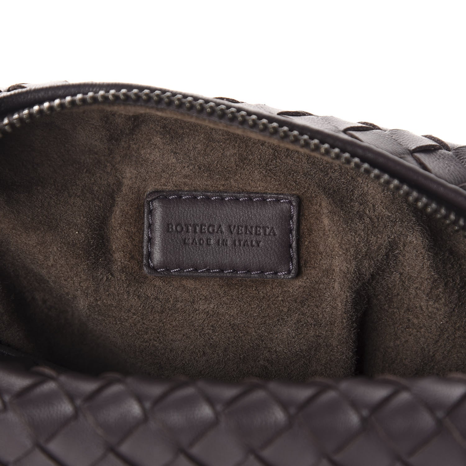 Bottega Veneta Nappa Intrecciato Large Cosmetic Case Ebano 12 of 13