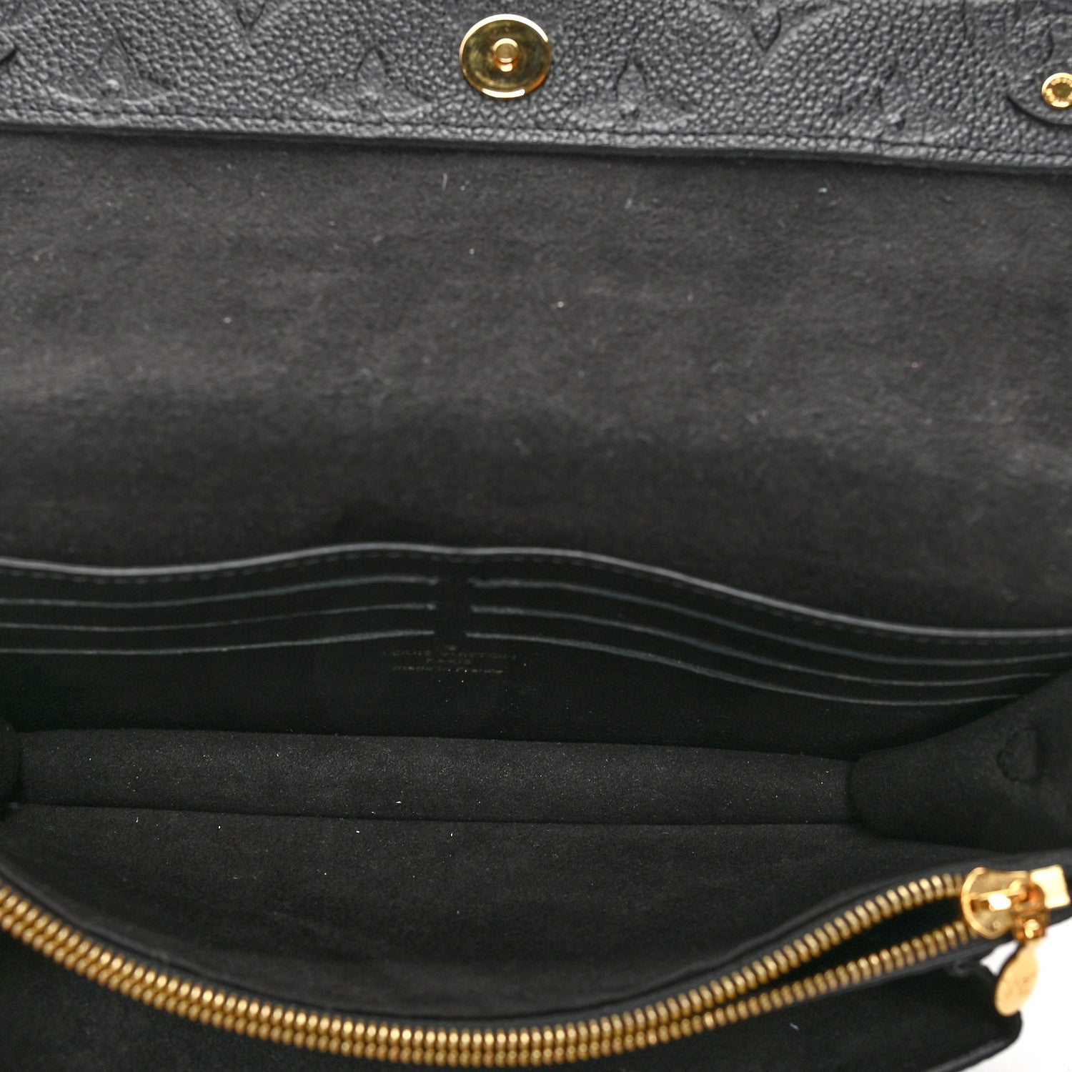 Louis Vuitton Empreinte Vavin Chain Wallet Black 5 of 8