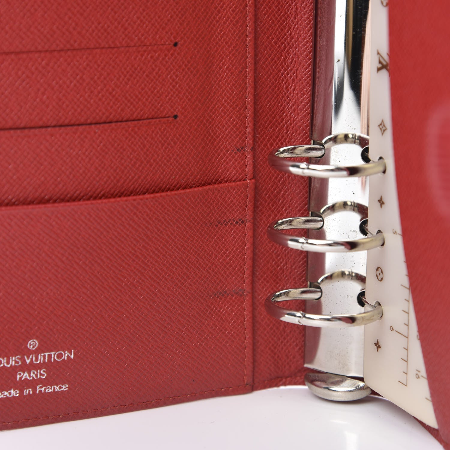 Louis Vuitton Epi Medium Ring Agenda Cover Rouge 8 of 10