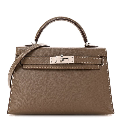Hermes Epsom Mini Kelly Sellier 20 Etoupe 1 of 25