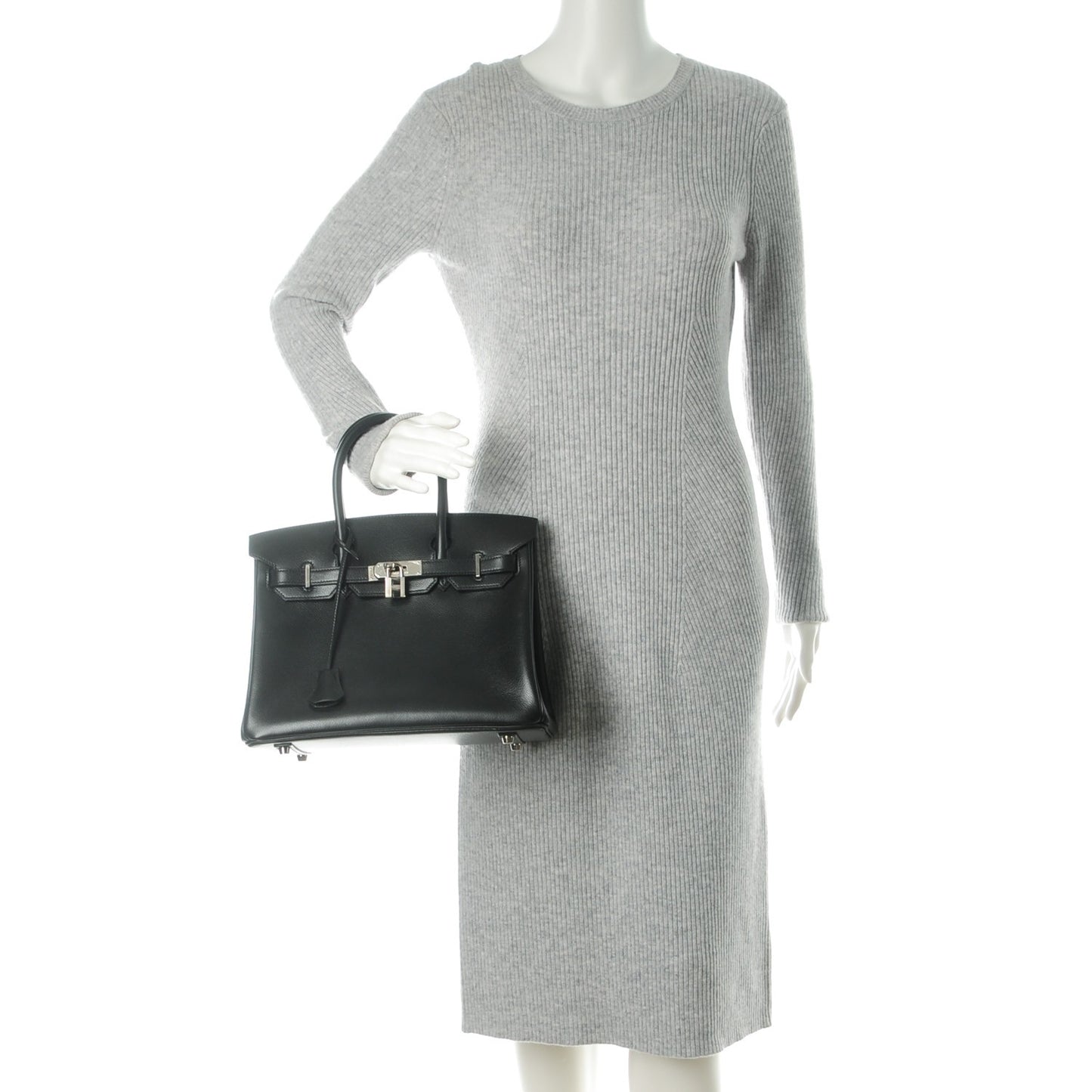 Epsom Birkin 30 Black