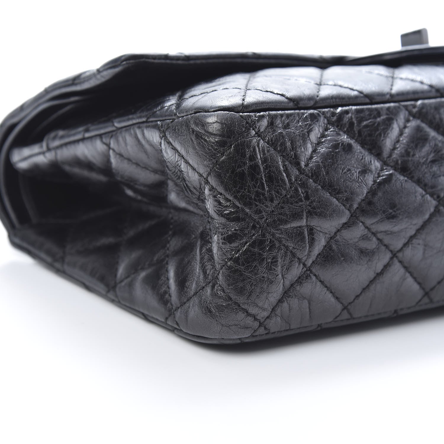 Chanel Aged Calfskin Quilted 2.55 Reissue 226 Flap So Black 9 of 16