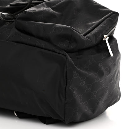 Gucci Nylon Monogram Medium Light Single Buckle Backpack Black 9 of 9