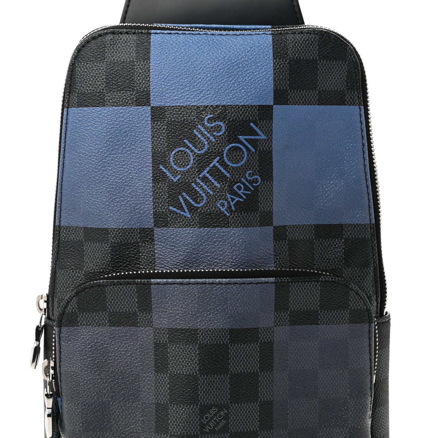 Damier Graphite Giant Avenue Sling Backpack Blue
