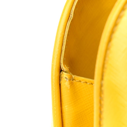 Prada Saffiano Vernice Medium Open Promenade Tote Ananas 14 of 27