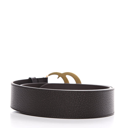 Gucci Textured Dollar Calfskin Double G 40mm Belt 85 34 Dark Cocoa 2 of 4