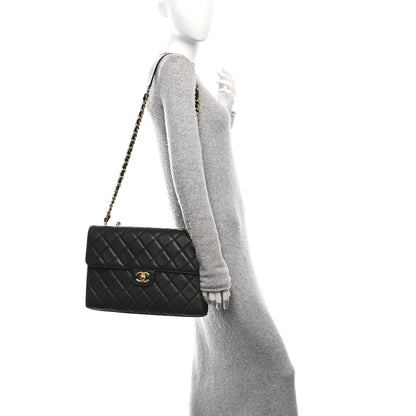 Chanel Caviar Quilted Carry Me Top Handle Flap Black 2 of 11