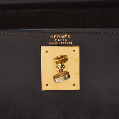 Hermes Box Kelly Retourne 28 Chocolate 20 of 35