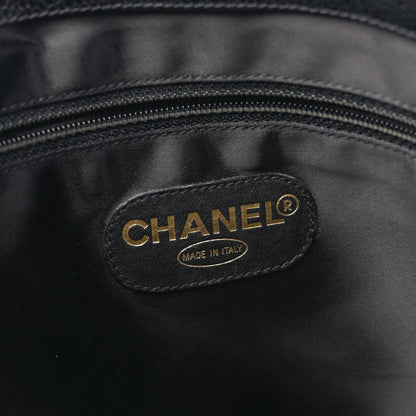 Chanel Caviar Large CC Shoulder Bag Black Black 6 of 10