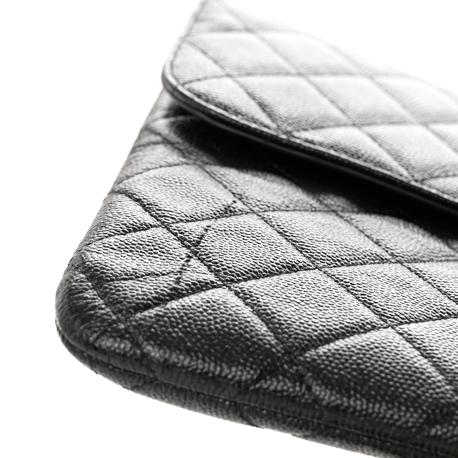 Chanel Caviar Quilted Medium Golden Class Pouch Black 12 of 13