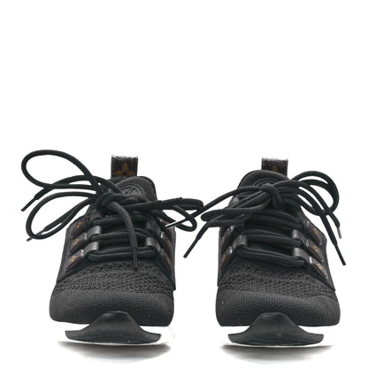 Louis Vuitton Technical Nylon Monogram Rubber Aftergame Sneakers 35 Black 2 of 9