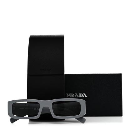 Prada Acetate Rectangular Sunglasses SPR D09-D Matte Cement 7 of 7