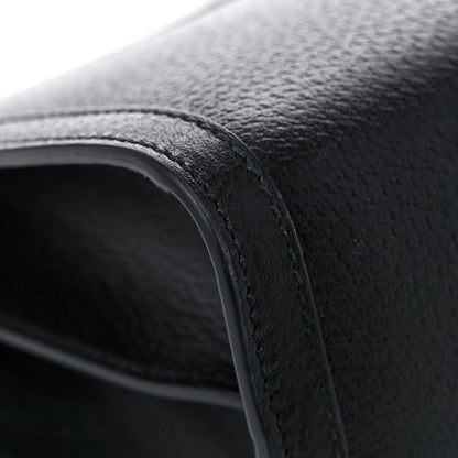 Gucci Textured Calfskin Web Medium Ophidia Chain Shoulder Bag Black 11 of 15