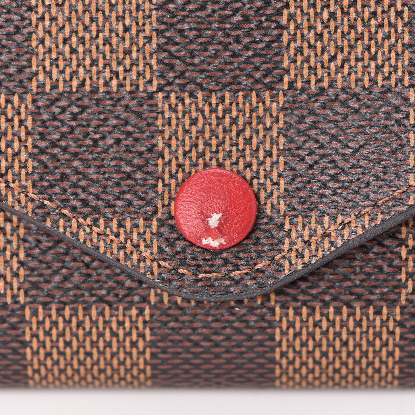 Damier Ebene Josephine Wallet Red