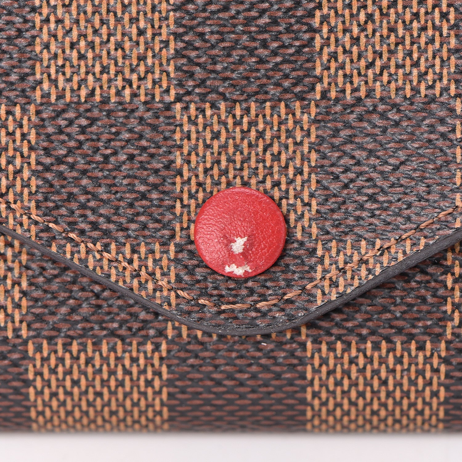 Louis Vuitton Damier Ebene Josephine Wallet Red 9 of 11