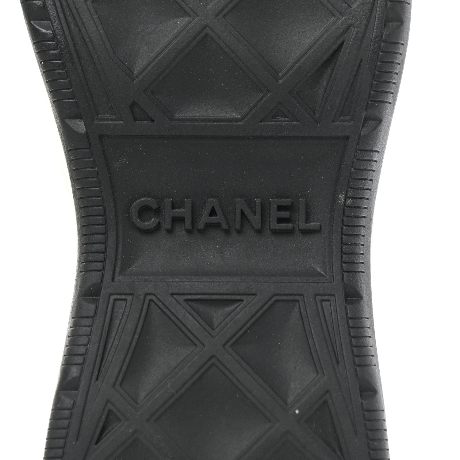 Chanel Velvet Calfskin Mixed Fibers CC Sneakers 40 Ivory Black 6 of 9