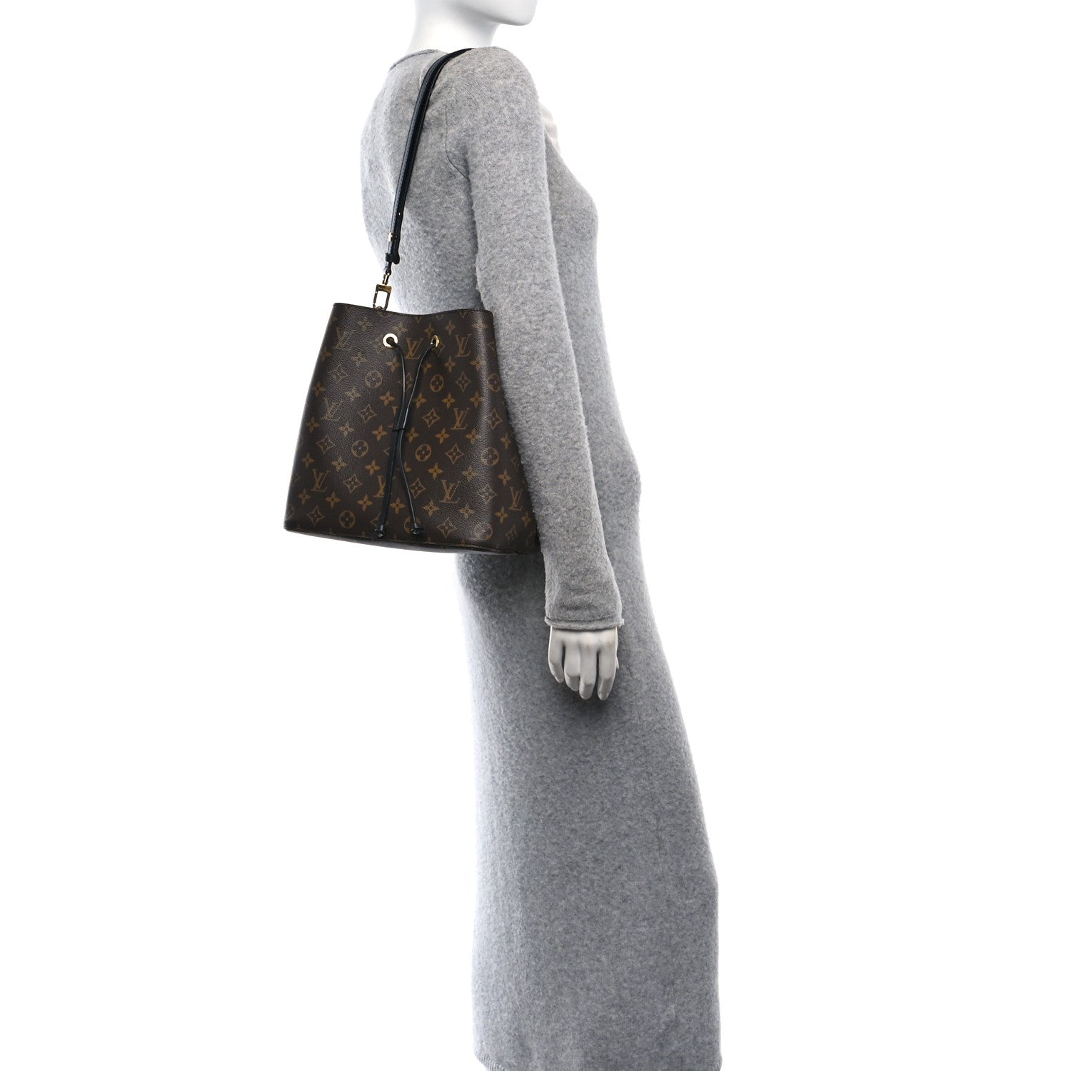Louis Vuitton Monogram Neonoe MM Black 2 of 10