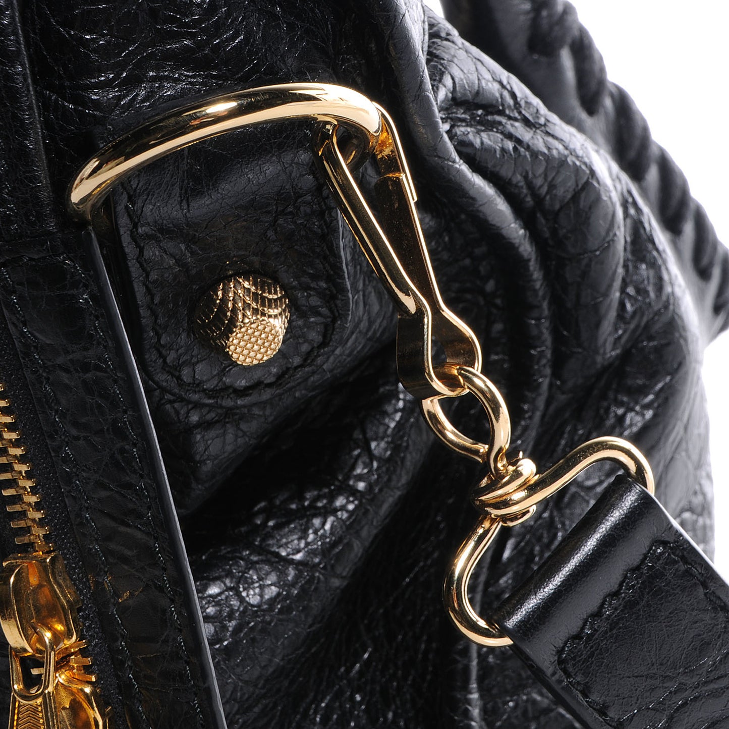 Agneau Giant 12 Gold Hardware City Black