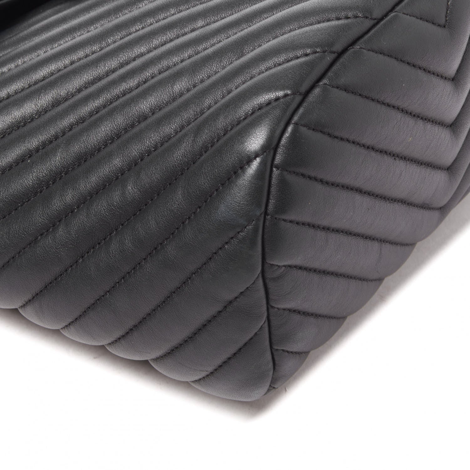 Chanel Calfskin Chevron Quilted Small Urban Spirit Backpack Black 7 of 9