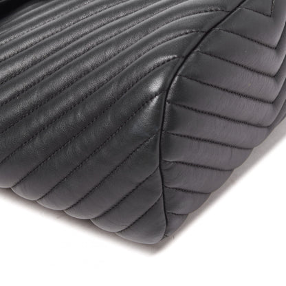 Chanel Calfskin Chevron Quilted Small Urban Spirit Backpack Black 7 of 9