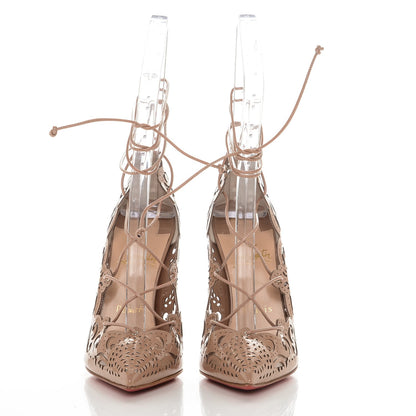 Christian Louboutin Patent Impera 120 Pumps 37.5 Nude 2 of 6