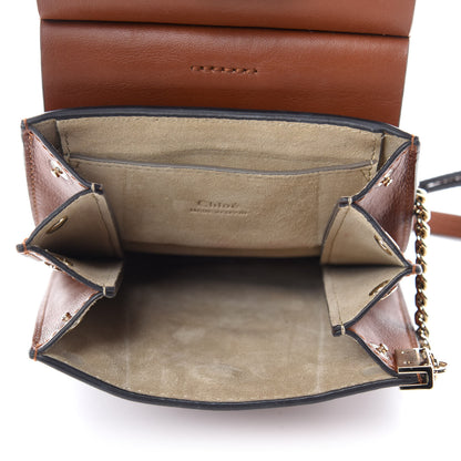 Chloe Suede Calfskin Mini Faye Bracelet Bag Tobacco 5 of 10