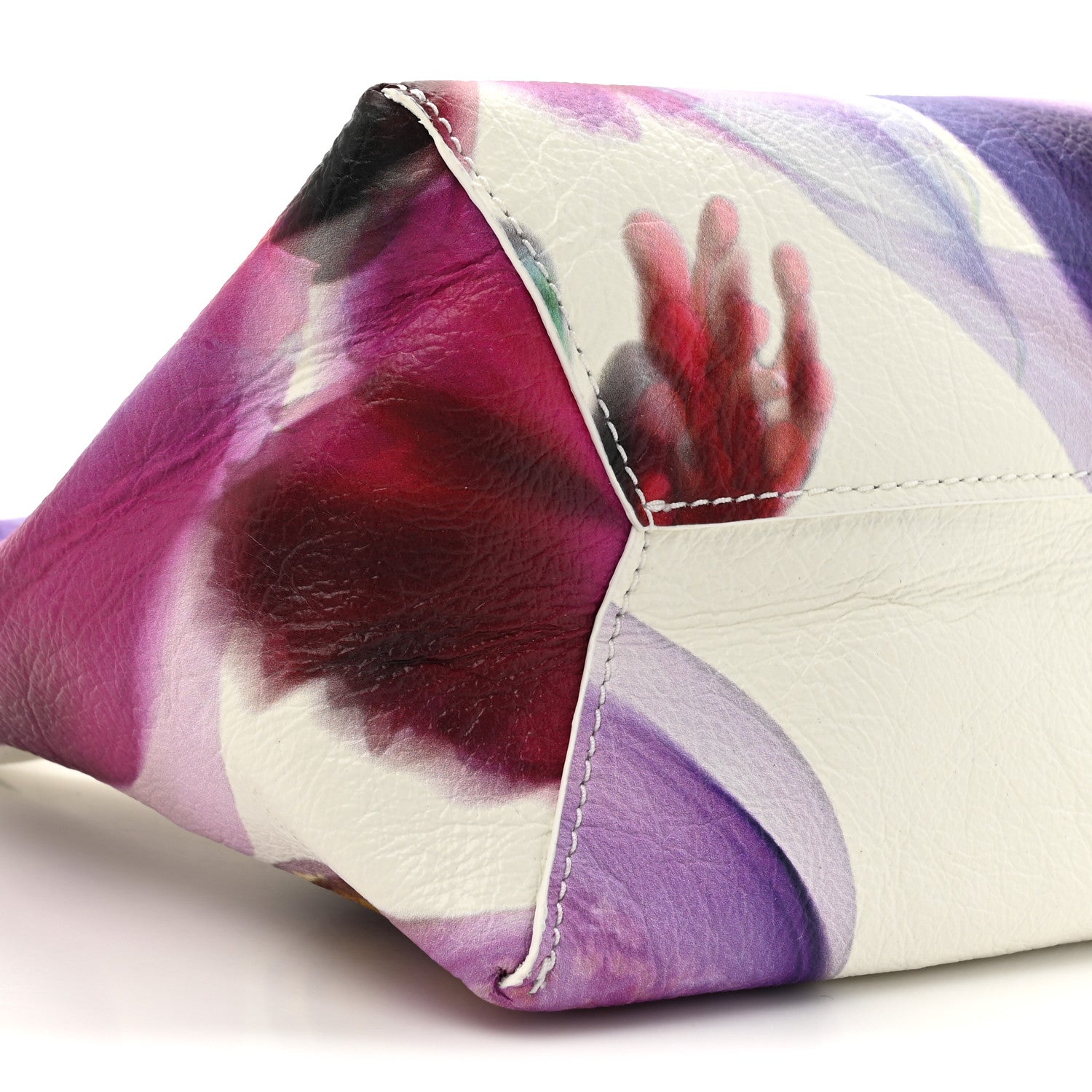 Marc Jacobs Crinkled Calfskin Future Floral Mini The Sack Bag White Multicolor 9 of 12