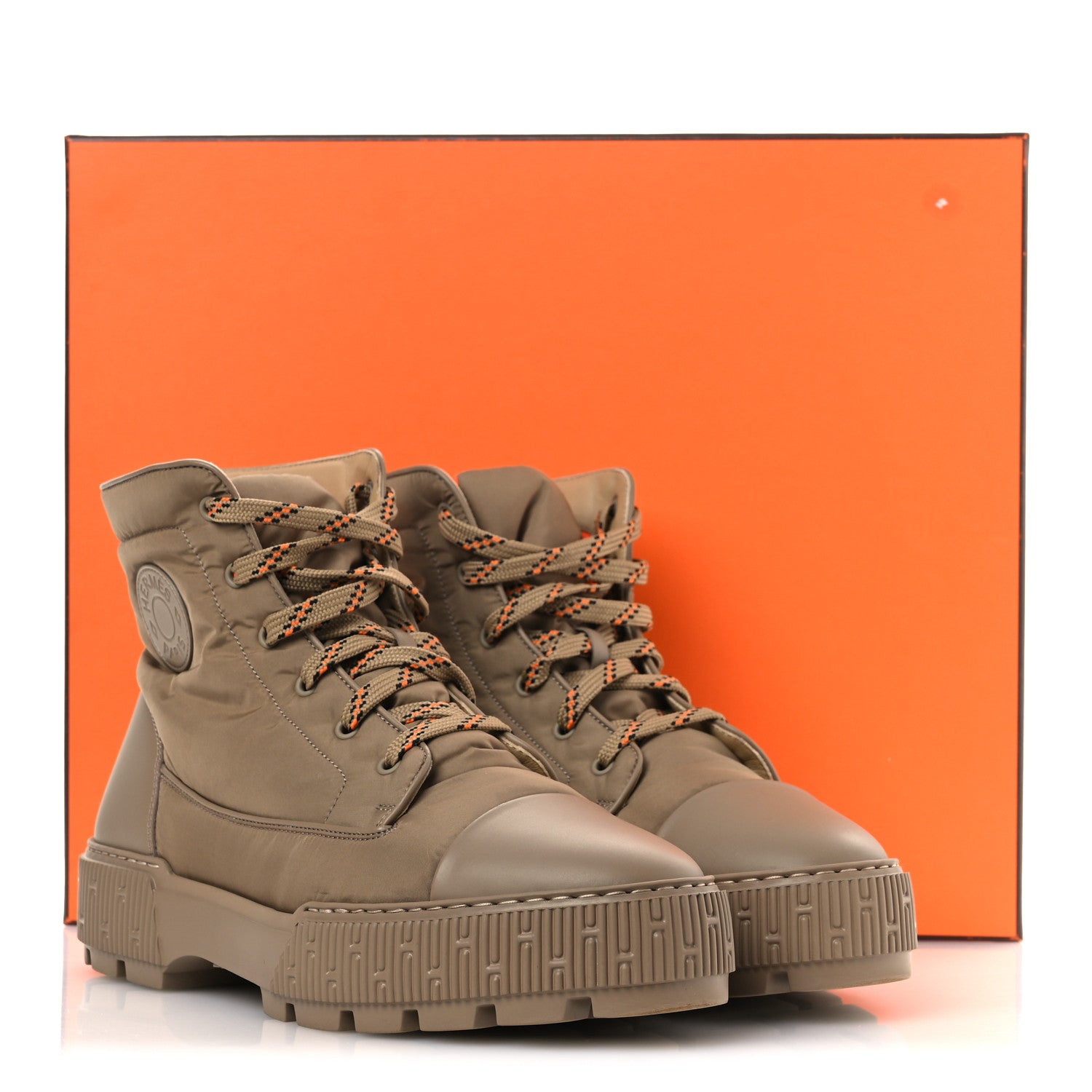 Hermes Calfskin Parachute Fresh Mens Ankle Boots 43 Beige Sable 14 of 14