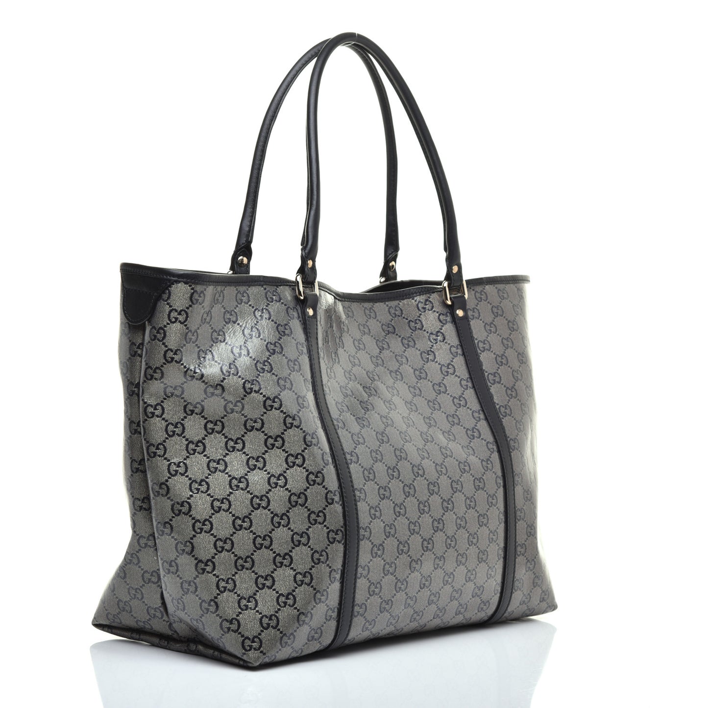 Crystal Monogram Large Joy Tote Navy
