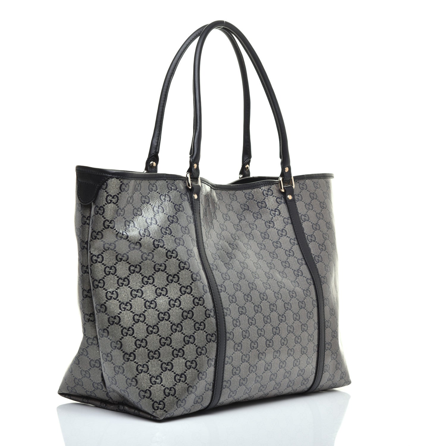 Gucci Crystal Monogram Large Joy Tote Navy 3 of 9