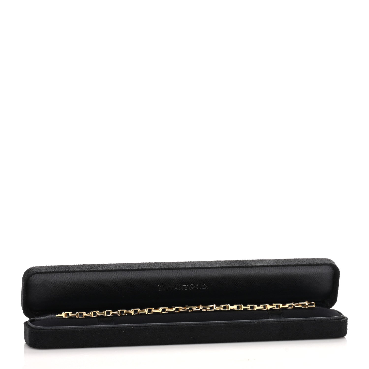 Tiffany 18K Yellow Gold Narrow T Chain Bracelet 4 of 4